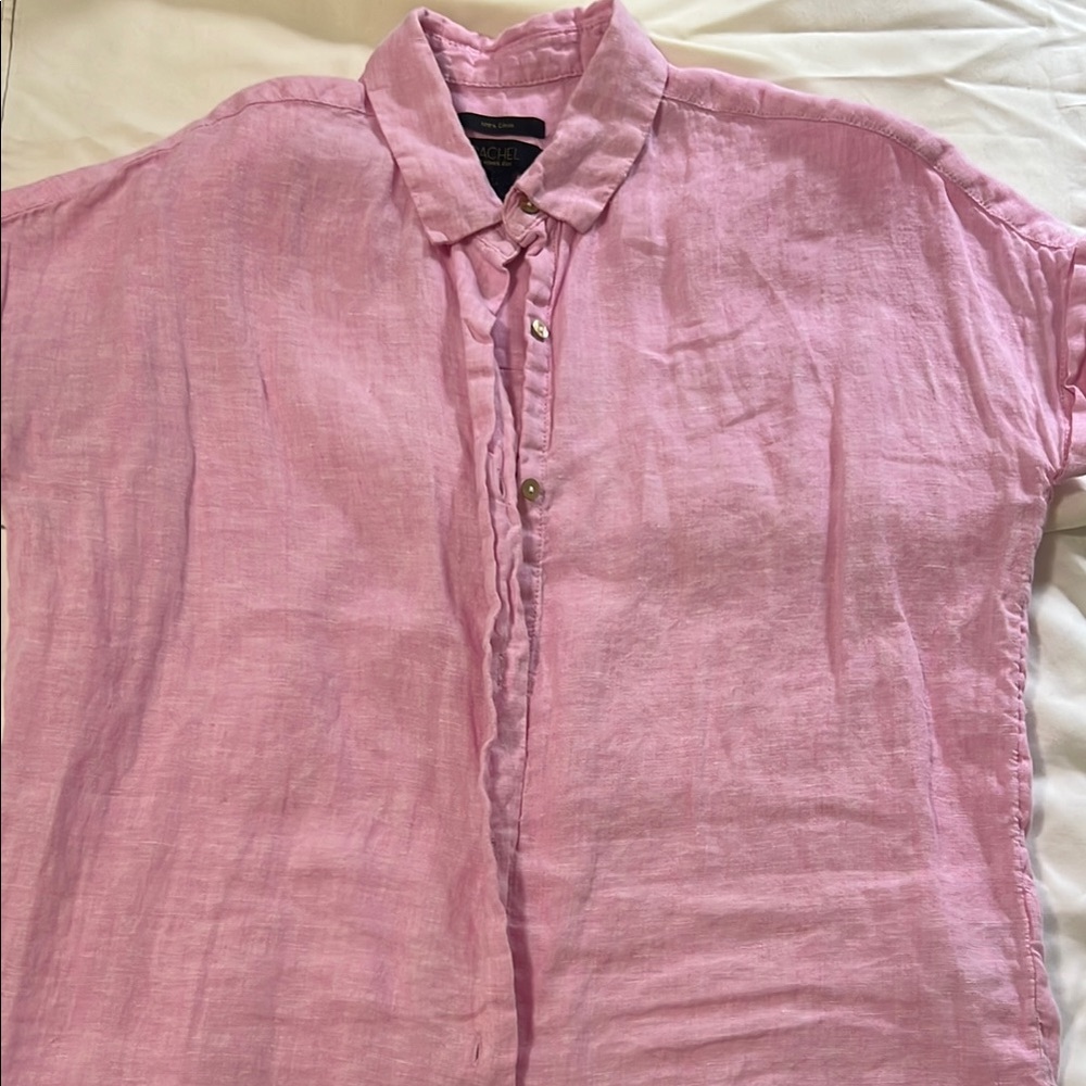 Pink Linen Shirt